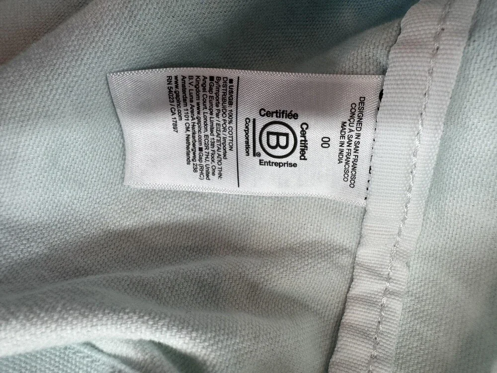 Athleta Tote Bag Womens Large Blue Ombre Cotton Beach Shoulder Rope Handles Logo